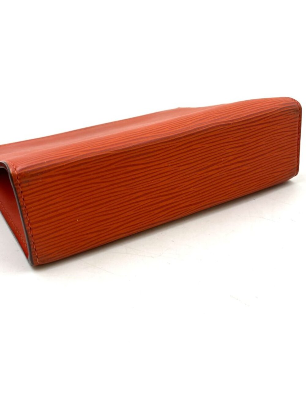 Louis Vuitton Poche Toilette Epi Leather Orange Pouch Silver - Picture 11 of 15